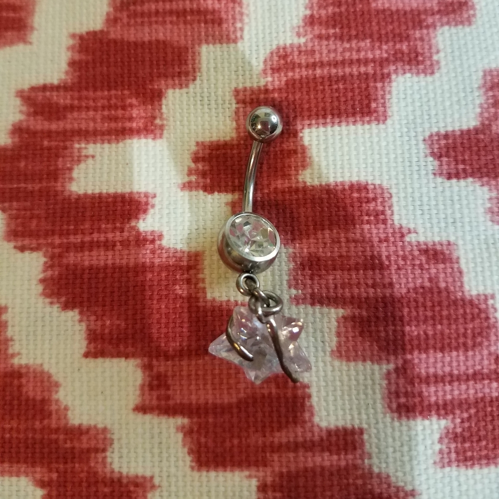 Star belly ring  j141